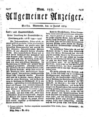 Allgemeiner Anzeiger der Deutschen Mittwoch 16. Juni 1813