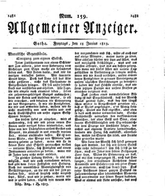 Allgemeiner Anzeiger der Deutschen Freitag 18. Juni 1813