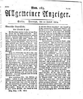 Allgemeiner Anzeiger der Deutschen Dienstag 22. Juni 1813