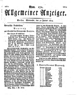 Allgemeiner Anzeiger der Deutschen Mittwoch 30. Juni 1813