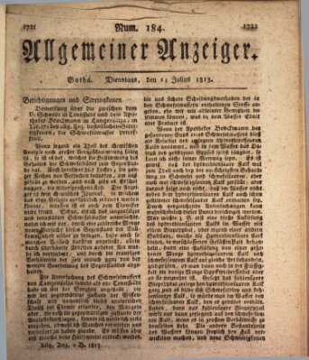 Allgemeiner Anzeiger der Deutschen Dienstag 13. Juli 1813