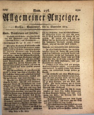 Allgemeiner Anzeiger der Deutschen Donnerstag 23. September 1813