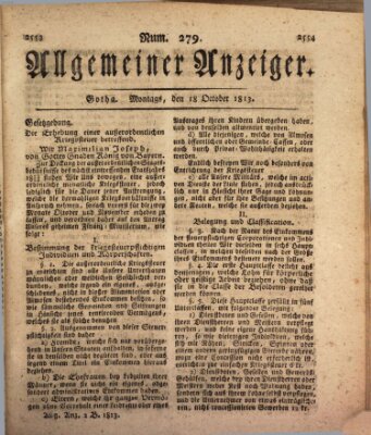 Allgemeiner Anzeiger der Deutschen Montag 18. Oktober 1813