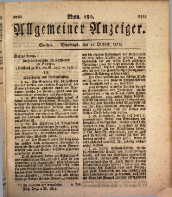 Allgemeiner Anzeiger der Deutschen Dienstag 19. Oktober 1813