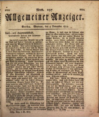 Allgemeiner Anzeiger der Deutschen Montag 8. November 1813