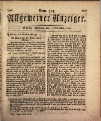 Allgemeiner Anzeiger der Deutschen Montag 15. November 1813