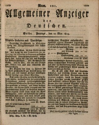 Allgemeiner Anzeiger der Deutschen Freitag 27. Mai 1814