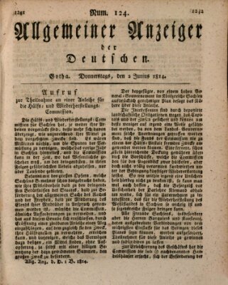 Allgemeiner Anzeiger der Deutschen Donnerstag 2. Juni 1814