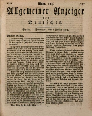 Allgemeiner Anzeiger der Deutschen Dienstag 7. Juni 1814