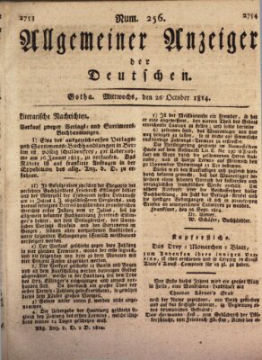 Allgemeiner Anzeiger der Deutschen Mittwoch 26. Oktober 1814