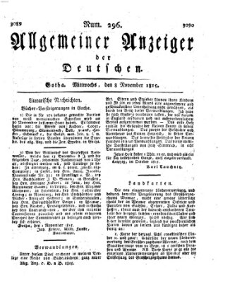 Allgemeiner Anzeiger der Deutschen Mittwoch 8. November 1815