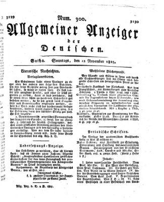 Allgemeiner Anzeiger der Deutschen Sonntag 12. November 1815