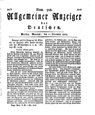 Allgemeiner Anzeiger der Deutschen Montag 11. Dezember 1815