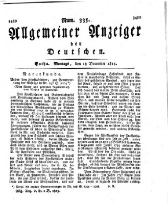 Allgemeiner Anzeiger der Deutschen Montag 18. Dezember 1815