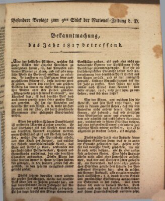 Allgemeiner Anzeiger der Deutschen Mittwoch 10. Januar 1816