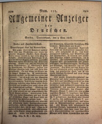 Allgemeiner Anzeiger der Deutschen Donnerstag 8. Mai 1817