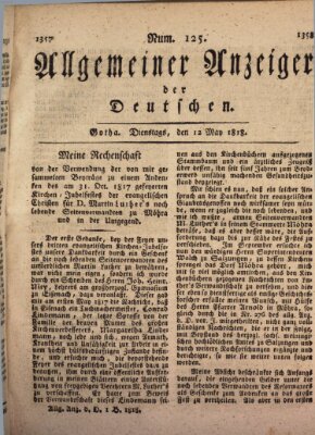 Allgemeiner Anzeiger der Deutschen Dienstag 12. Mai 1818