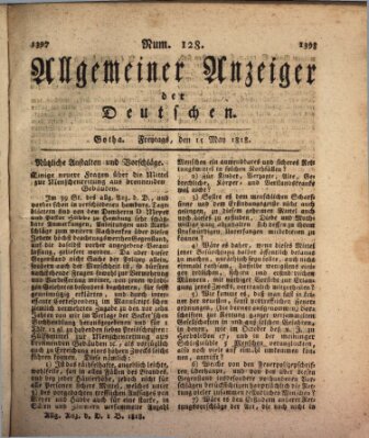 Allgemeiner Anzeiger der Deutschen Freitag 15. Mai 1818