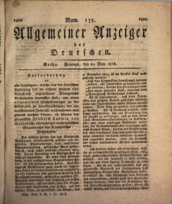 Allgemeiner Anzeiger der Deutschen Freitag 22. Mai 1818