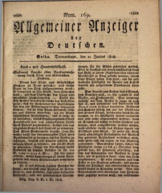 Allgemeiner Anzeiger der Deutschen Donnerstag 25. Juni 1818