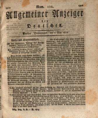 Allgemeiner Anzeiger der Deutschen Donnerstag 6. Mai 1819