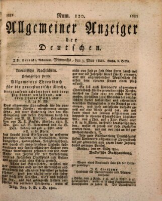 Allgemeiner Anzeiger der Deutschen Mittwoch 3. Mai 1820