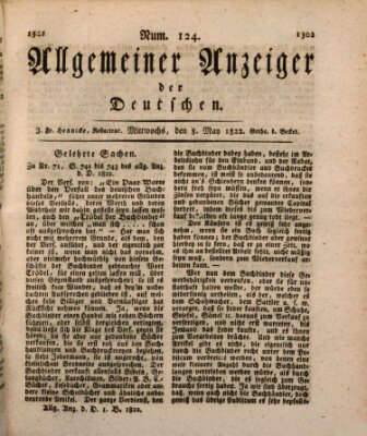 Allgemeiner Anzeiger der Deutschen Mittwoch 8. Mai 1822