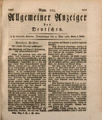 Allgemeiner Anzeiger der Deutschen Donnerstag 9. Mai 1822