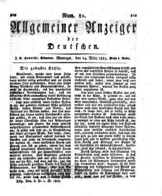 Allgemeiner Anzeiger der Deutschen Montag 24. März 1823