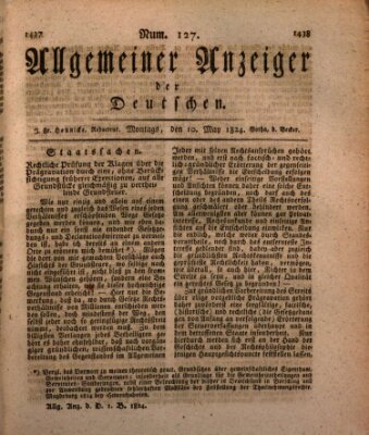 Allgemeiner Anzeiger der Deutschen Montag 10. Mai 1824