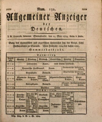 Allgemeiner Anzeiger der Deutschen Samstag 15. Mai 1824