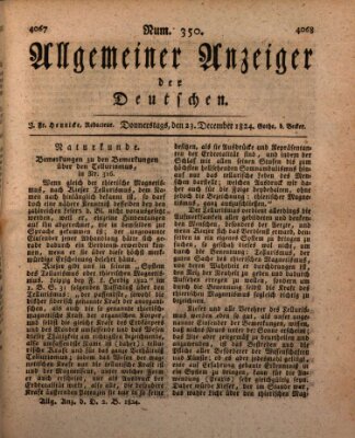 Allgemeiner Anzeiger der Deutschen Donnerstag 23. Dezember 1824