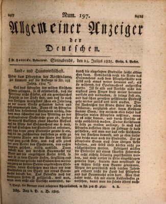 Allgemeiner Anzeiger der Deutschen Samstag 23. Juli 1825