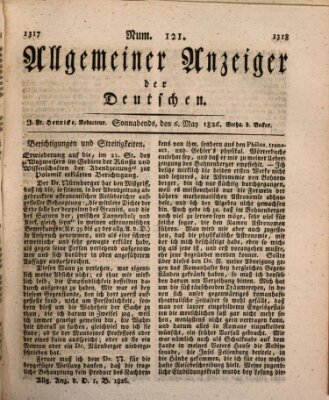 Allgemeiner Anzeiger der Deutschen Samstag 6. Mai 1826