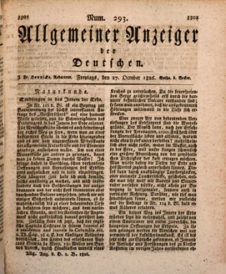 Allgemeiner Anzeiger der Deutschen Freitag 27. Oktober 1826