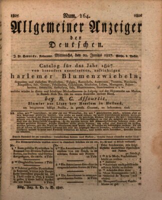 Allgemeiner Anzeiger der Deutschen Mittwoch 20. Juni 1827