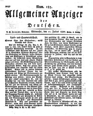 Allgemeiner Anzeiger der Deutschen Mittwoch 11. Juli 1827