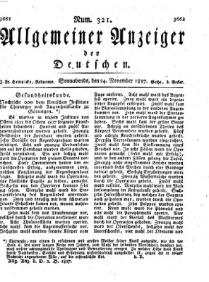 Allgemeiner Anzeiger der Deutschen Samstag 24. November 1827