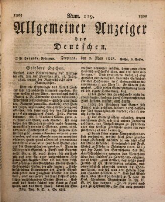 Allgemeiner Anzeiger der Deutschen Freitag 2. Mai 1828