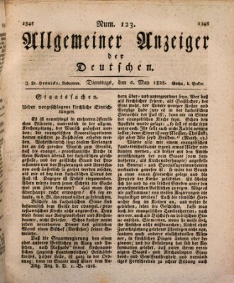 Allgemeiner Anzeiger der Deutschen Dienstag 6. Mai 1828