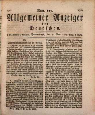 Allgemeiner Anzeiger der Deutschen Donnerstag 8. Mai 1828