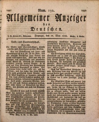 Allgemeiner Anzeiger der Deutschen Freitag 16. Mai 1828