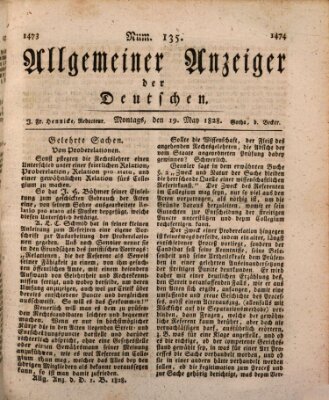 Allgemeiner Anzeiger der Deutschen Montag 19. Mai 1828