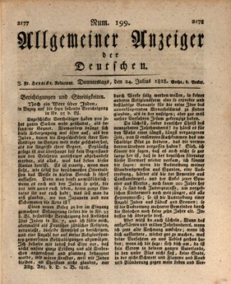 Allgemeiner Anzeiger der Deutschen Donnerstag 24. Juli 1828