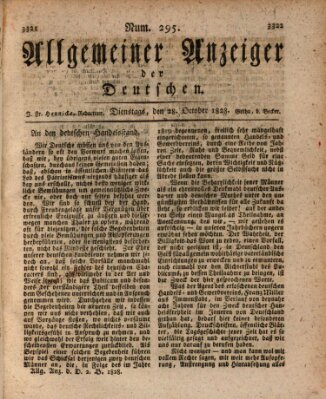 Allgemeiner Anzeiger der Deutschen Dienstag 28. Oktober 1828