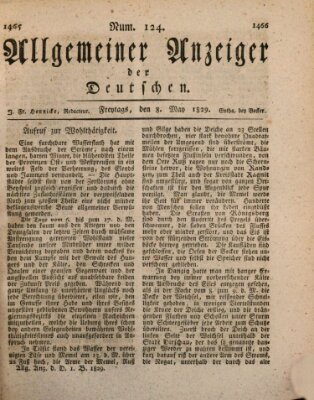 Allgemeiner Anzeiger der Deutschen Freitag 8. Mai 1829