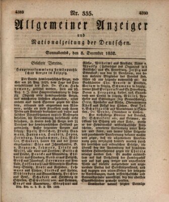 Allgemeiner Anzeiger und Nationalzeitung der Deutschen (Allgemeiner Anzeiger der Deutschen) Samstag 8. Dezember 1832