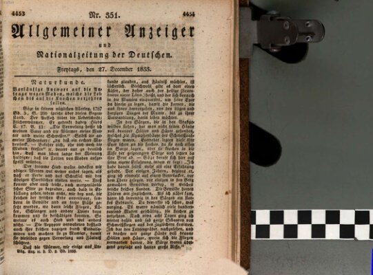 Allgemeiner Anzeiger und Nationalzeitung der Deutschen (Allgemeiner Anzeiger der Deutschen) Freitag 27. Dezember 1833