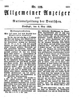 Allgemeiner Anzeiger und Nationalzeitung der Deutschen (Allgemeiner Anzeiger der Deutschen) Dienstag 6. Mai 1834