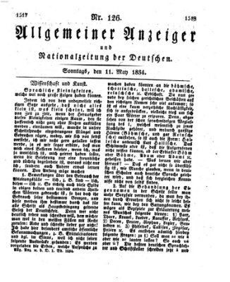 Allgemeiner Anzeiger und Nationalzeitung der Deutschen (Allgemeiner Anzeiger der Deutschen) Sonntag 11. Mai 1834